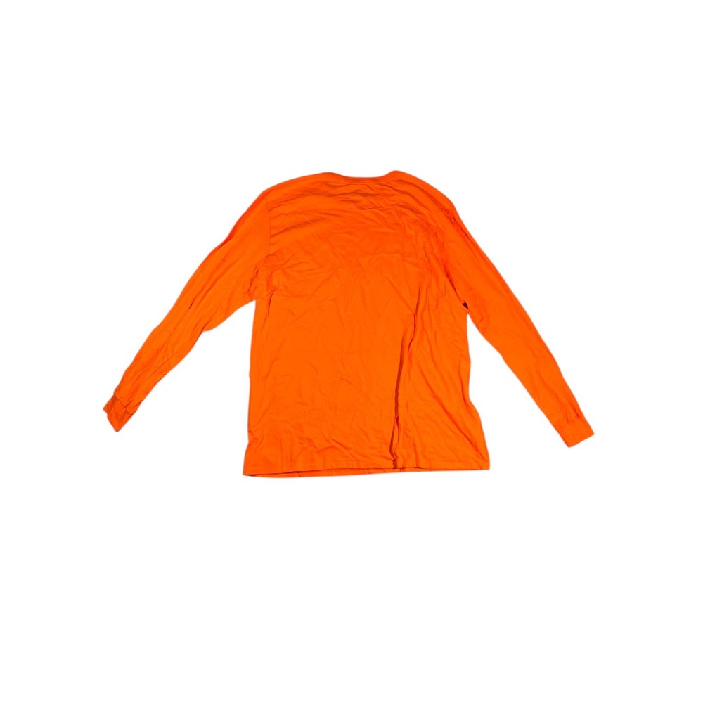 Nike Orange Long Sleeve Just Do It Graphic Shirt Mens XXL Cotton Tee‎ Big Swoosh - Picture 2 of 8